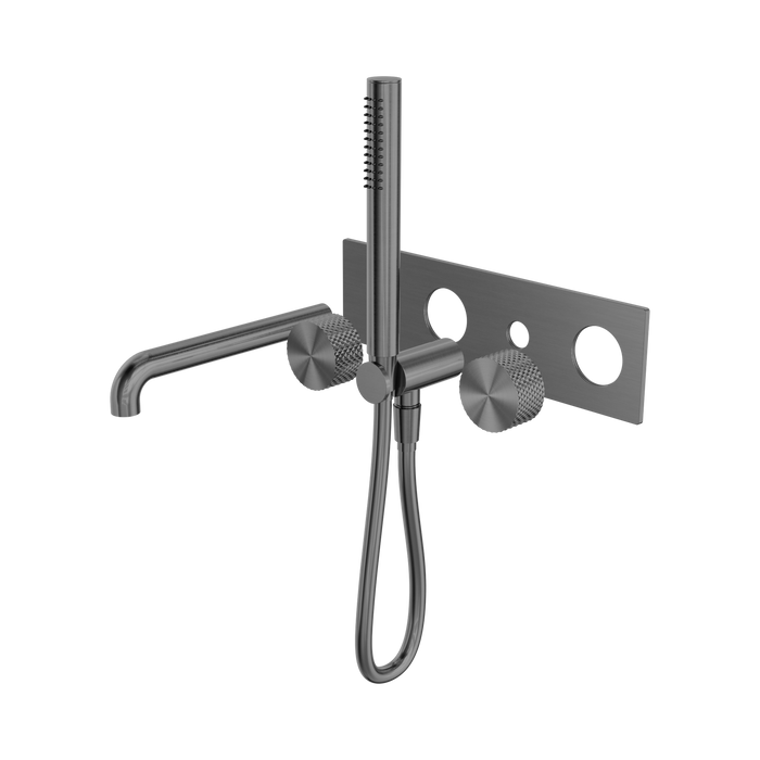 Nero Opal Progressive Shower System With Spout 250mm Trim Kits Only - Graphite