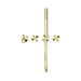 Nero NR252003b230BG Opal Progressive Shower System Separate Plate With Spout 230mm Brushed Gold image 2 | SKU: NR252003B230BG