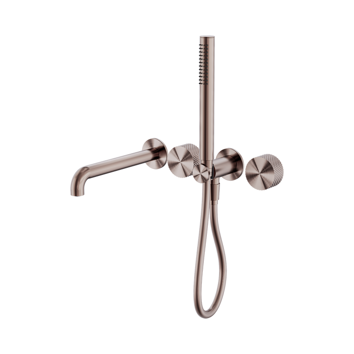 Nero Opal Progressive Shower System Separate Plate With Spout 230mm - Brushed Bronze