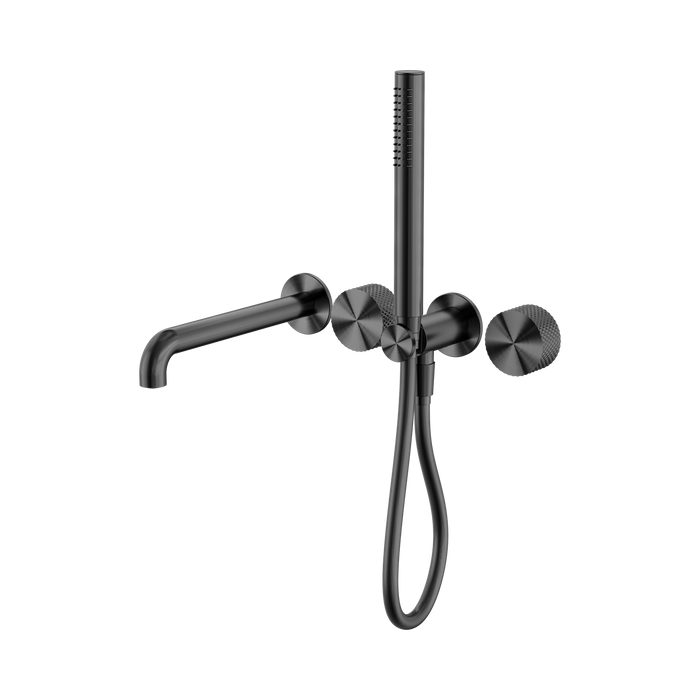 Nero Opal Progressive Shower System Separate Plate With Spout 230mm - Graphite