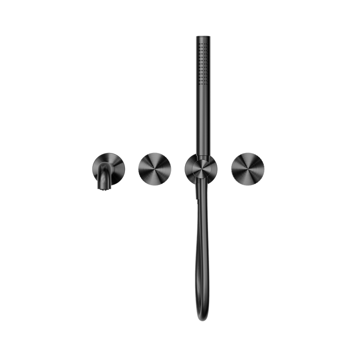 Nero NR252003b230GR Opal Progressive Shower System Separate Plate With Spout 230mm Graphite image 2 | SKU: NR252003B230GR
