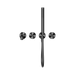 Nero NR252003b230GR Opal Progressive Shower System Separate Plate With Spout 230mm Graphite image 2 | SKU: NR252003B230GR