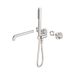 Nero Opal Progressive Shower System Separate Plate With Spout 230mm Trim Kits Only - Brushed Nickel