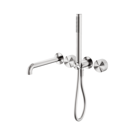 Nero Opal Progressive Shower System Separate Plate With Spout 250mm - Brushed Nickel