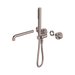 Nero Opal Progressive Shower System Separate Plate With Spout 250mm Trim Kits Only - Brushed Bronze