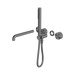 Nero Opal Progressive Shower System Separate Plate With Spout 250mm Trim Kits Only - Graphite