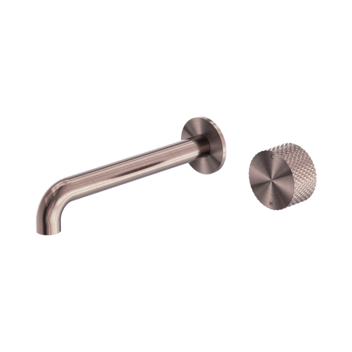 Nero Opal Progressive Wall Basin/Bath Set 160mm - Brushed Bronze