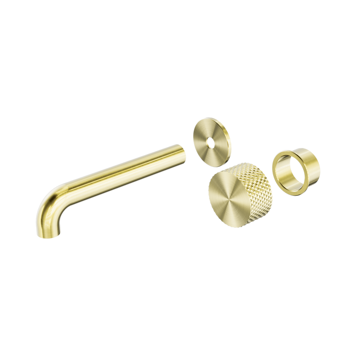 Nero Opal Progressive Wall Basin/Bath Set 185mm Trim Kits Only - Brushed Gold