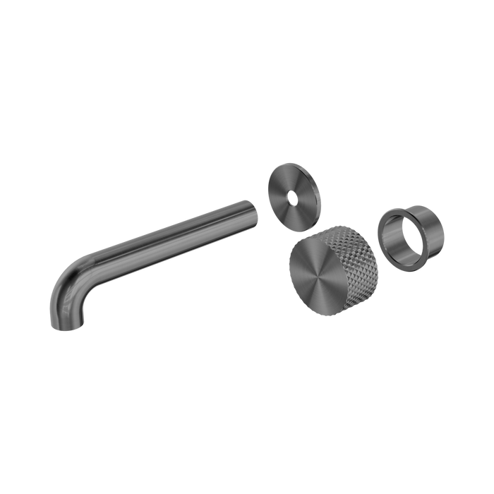 Nero Opal Progressive Wall Basin/Bath Set 185mm Trim Kits Only - Graphite