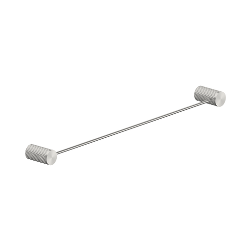 Nero Opal Single Towel Rail 600mm - Brushed Nickel