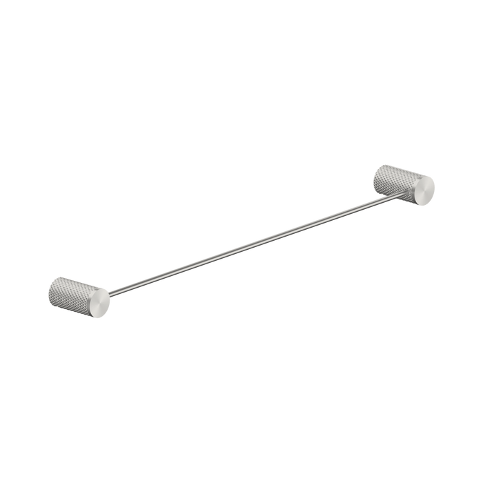 Nero Opal Single Towel Rail 600mm - Brushed Nickel