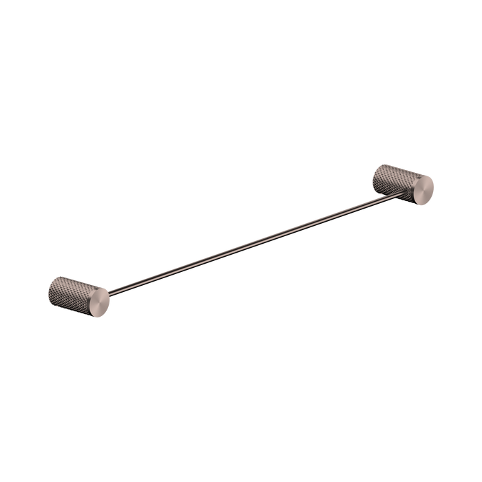 Nero Opal Single Towel Rail 600mm - Brushed Bronze
