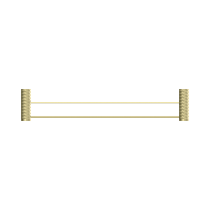 Nero NR2524dBG Opal Double Towel Rail 600mm Brushed Gold image 2 | SKU: NR2524DBG