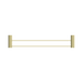 Nero NR2524dBG Opal Double Towel Rail 600mm Brushed Gold image 2 | SKU: NR2524DBG