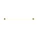 Nero NR2524dBG Opal Double Towel Rail 600mm Brushed Gold image 3 | SKU: NR2524DBG