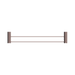 Nero NR2524dBZ Opal Double Towel Rail 600mm Brushed Bronze image 2 | SKU: NR2524DBZ