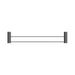 Nero NR2524dGR Opal Double Towel Rail 600mm Graphite image 2 | SKU: NR2524DGR
