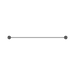 Nero NR2524dGR Opal Double Towel Rail 600mm Graphite image 3 | SKU: NR2524DGR