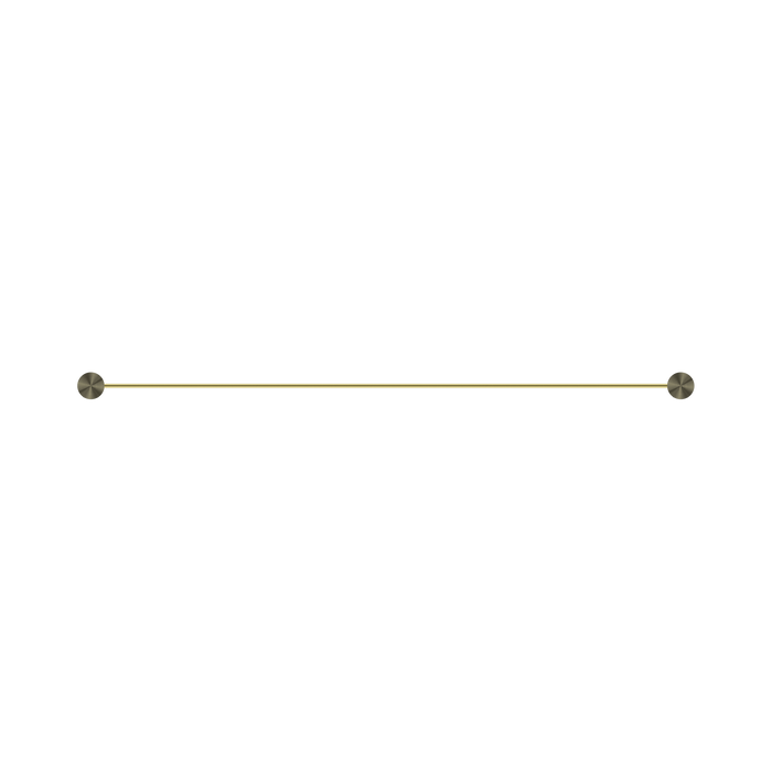 Nero NR2530BG Opal Single Towel Rail 800mm Brushed Gold image 2 | SKU: NR2530BG