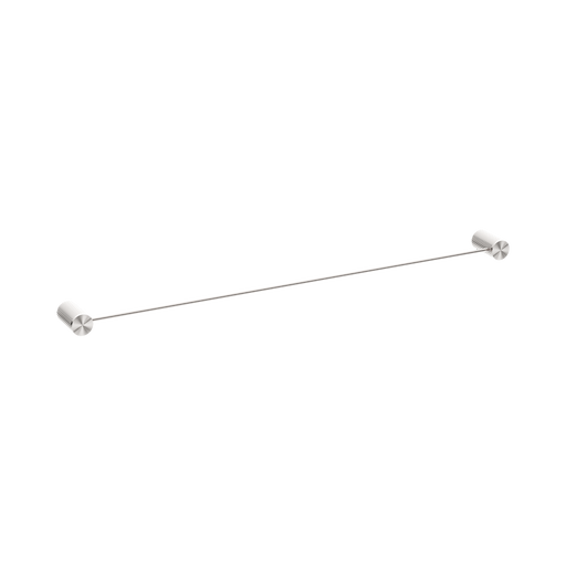 Nero Opal Single Towel Rail 800mm - Brushed Nickel