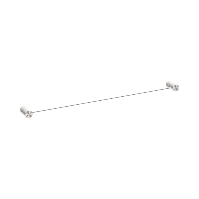 Nero Opal Single Towel Rail 800mm - Brushed Nickel