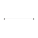 Nero NR2530BN Opal Single Towel Rail 800mm Brushed Nickel image 2 | SKU: NR2530BN