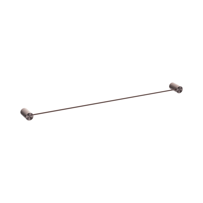 Nero Opal Single Towel Rail 800mm - Brushed Bronze
