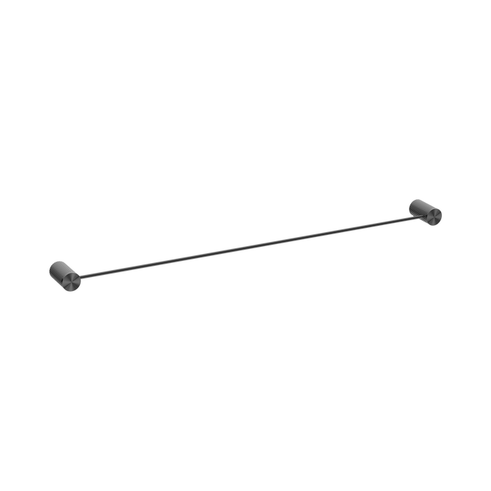 Nero Opal Single Towel Rail 800mm - Graphite