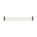 Nero NR2530dBZ Opal Double Towel Rail 800mm Brushed Bronze image 3 | SKU: NR2530DBZ