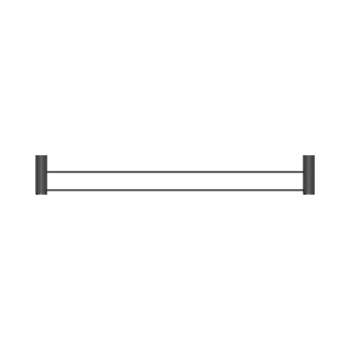 Nero NR2530dGR Opal Double Towel Rail 800mm Graphite image 3 | SKU: NR2530DGR