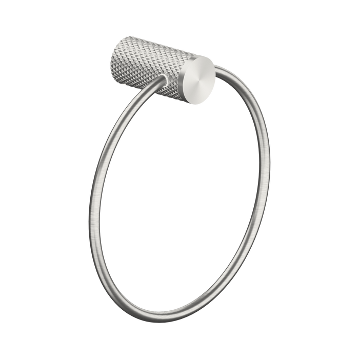 Nero Opal Towel Ring - Brushed Nickel