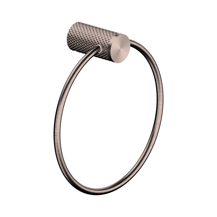 Nero Opal Towel Ring - Brushed Bronze