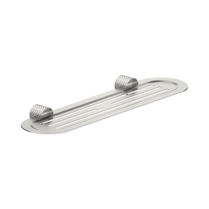 Nero Opal Metal Shower Shelf - Brushed Nickel