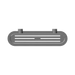 Nero NR2587aGR Opal Metal Shower Shelf Graphite image 2 | SKU: NR2587AGR