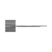 Nero NR2587aGR Opal Metal Shower Shelf Graphite image 3 | SKU: NR2587AGR