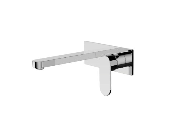 Nero Ecco Wall Basin/Bath Mixer