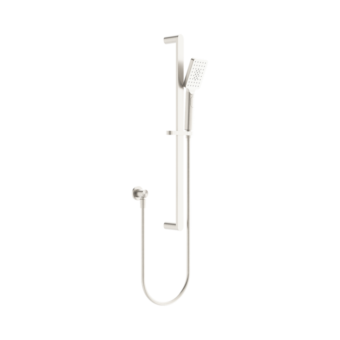 Nero Bianca Shower Rail - Brushed Nickel
