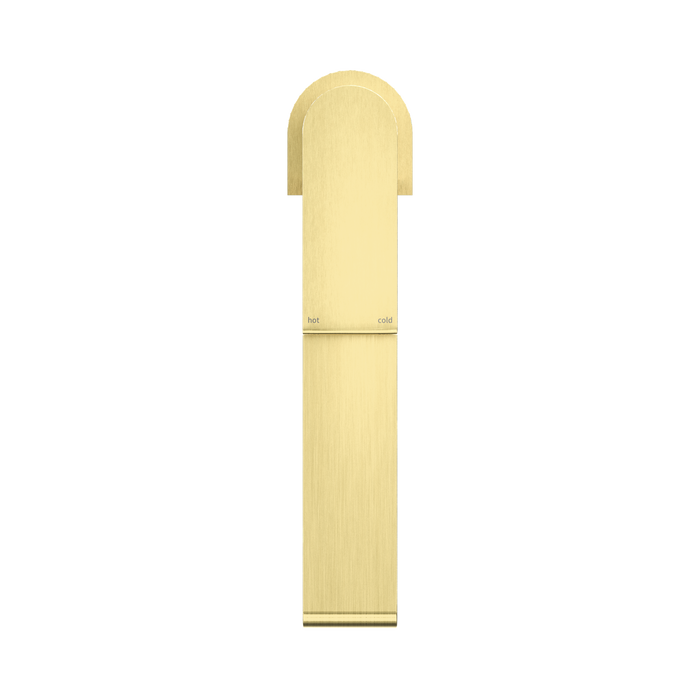 Nero NR321501dBG Bianca Mid Tall Basin Mixer Brushed Gold image 2 | SKU: NR321501DBG