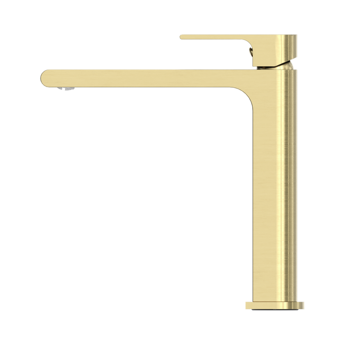 Nero NR321501dBG Bianca Mid Tall Basin Mixer Brushed Gold image 3 | SKU: NR321501DBG