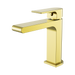 Nero Bianca Basin Mixer Straight Spout - Brushed Gold