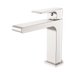 Nero Bianca Basin Mixer Straight Spout - Brushed Nickel