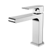 Nero Bianca Basin Mixer Straight Spout - Chrome