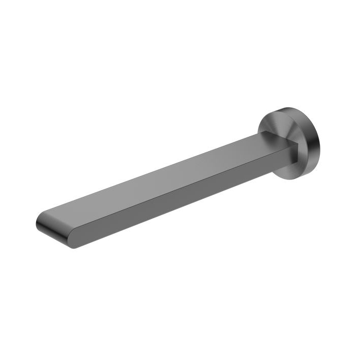 Nero Bianca Fixed Bath Spout Only 240mm - Gun Metal