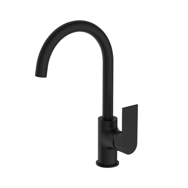 Nero Bianca Kitchen Mixer Gooseneck Spout