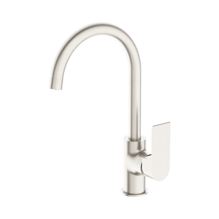 Nero Bianca Kitchen Mixer Gooseneck Spout - Brushed Nickel
