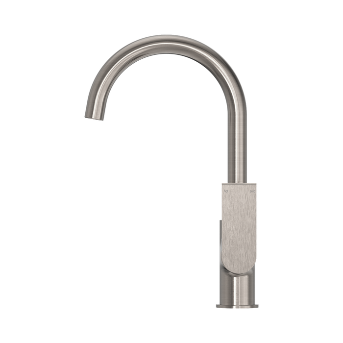 Nero NR321506BN Bianca Kitchen Mixer Gooseneck Spout Brushed Nickel image 3 | SKU: NR321506BN