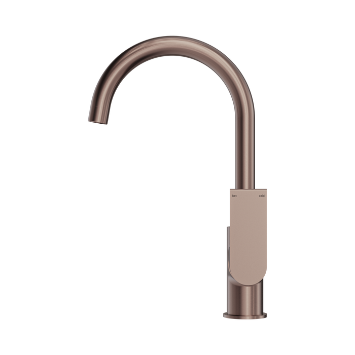 Nero NR321506BZ Bianca Kitchen Mixer Gooseneck Spout Brushed Bronze image 2 | SKU: NR321506BZ