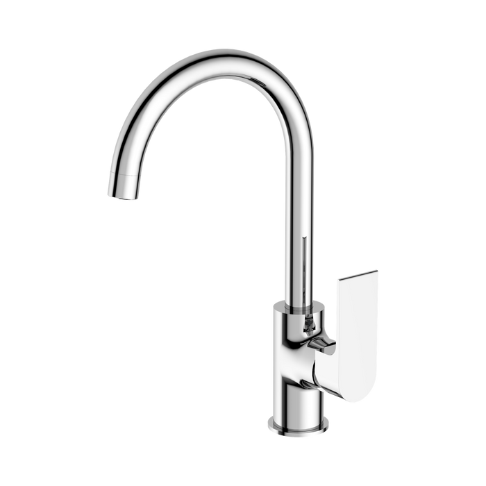 Nero Bianca Kitchen Mixer Gooseneck Spout - Chrome
