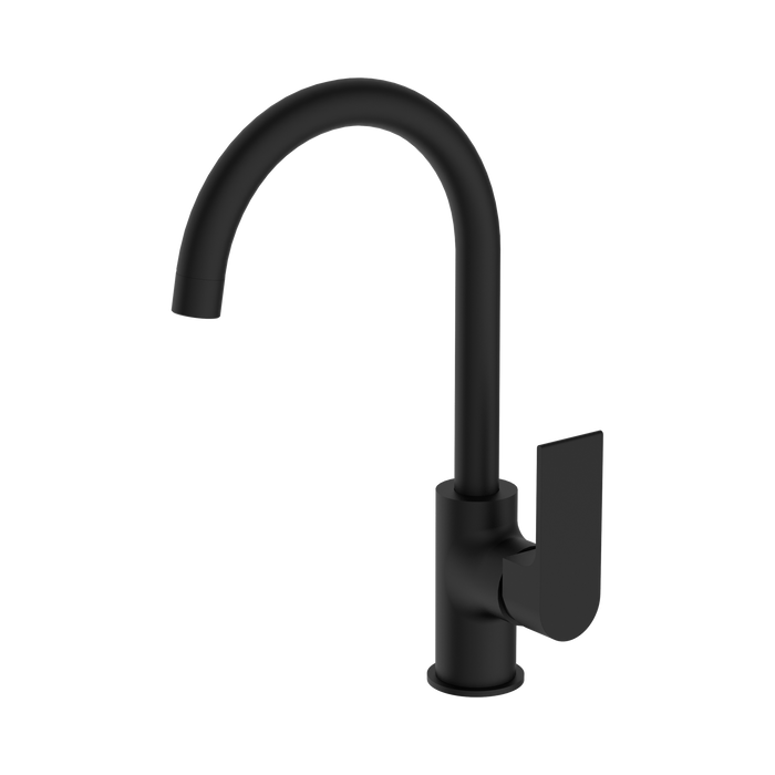 Nero Bianca Kitchen Mixer Gooseneck Spout - Matte Black