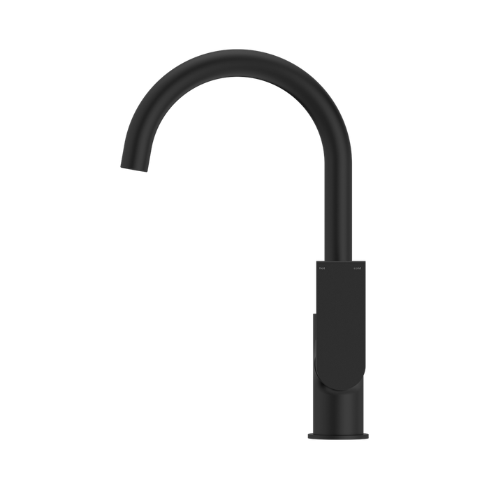 Nero NR321506MB Bianca Kitchen Mixer Gooseneck Spout Matte Black image 2 | SKU: NR321506MB